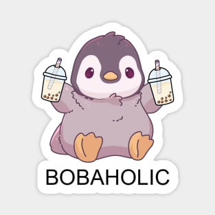 Bobaholic Pengu Needs Help! Sticker